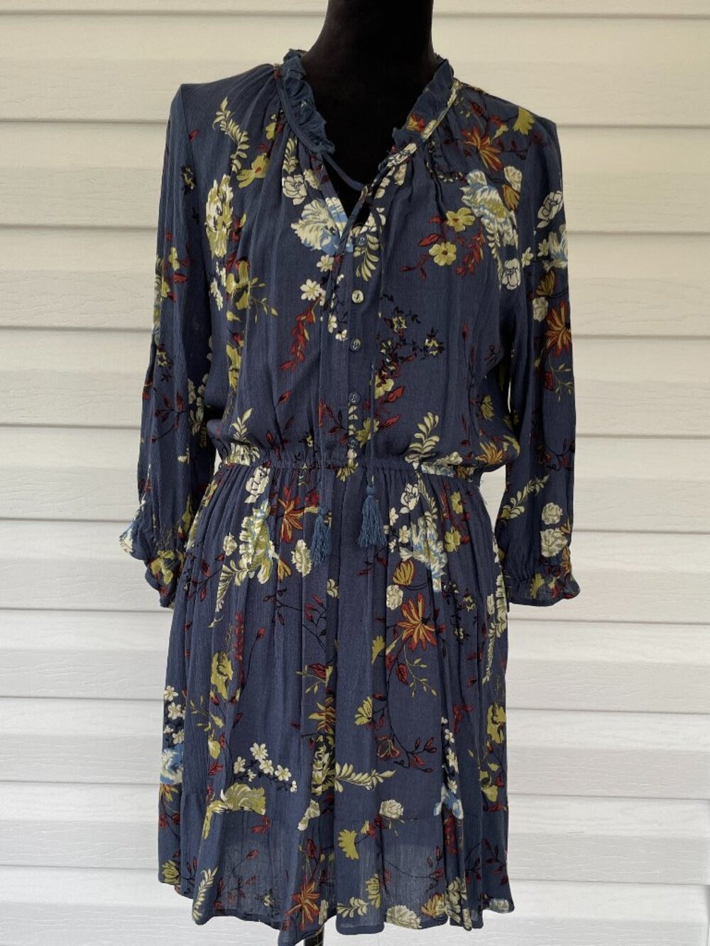 American Rag Ruffled Floral-Print Fit & Flare Dress XL